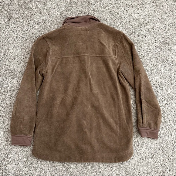 Anthropologie Blanknyc Shacket Womens Size M Fleece Brown - Picture 11 of 11